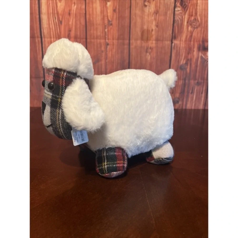 Sheep Doorstop Red Plaid Christmas Collection Doorstopper‎ Decorative Weighted